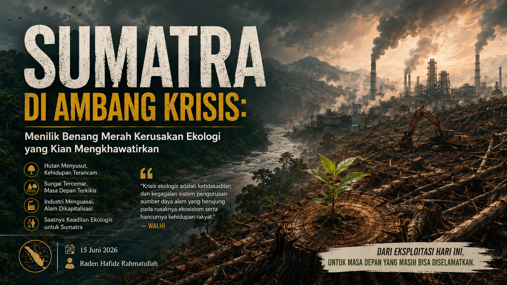 Sumatra di Ambang Krisis: Menilik Benang Merah Kerusakan Ekologi yang Kian Mengkhawatirkan