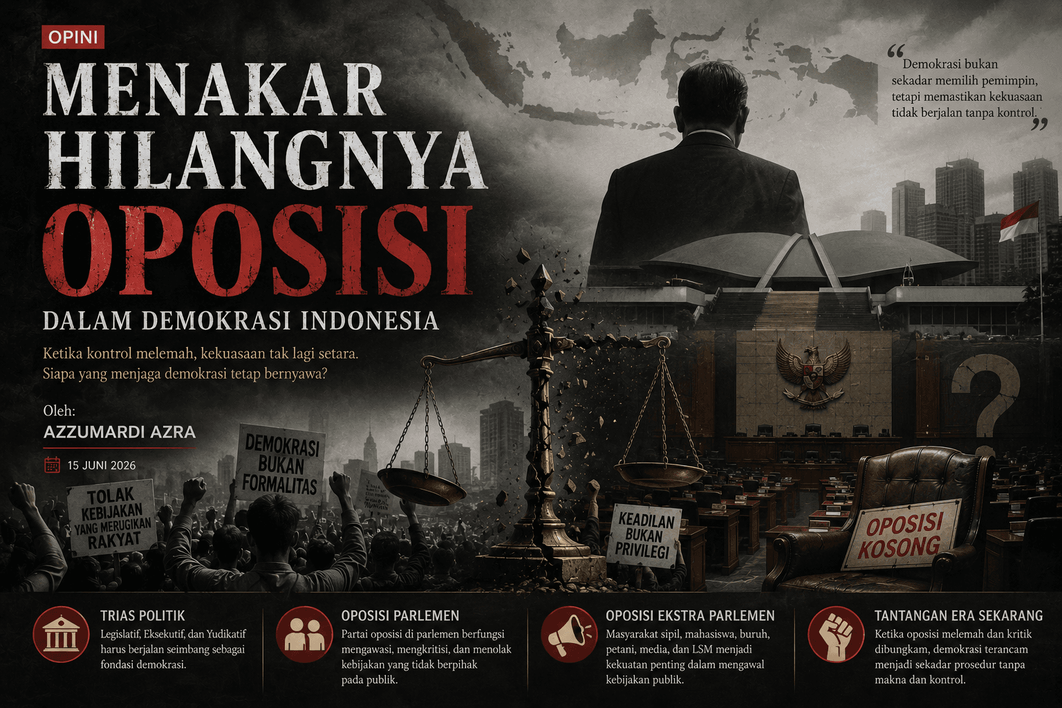 Menakar Hilangnya Oposisi dalam Demokrasi Indonesia